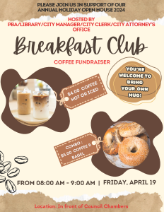 Coffee Fundraiser Flier